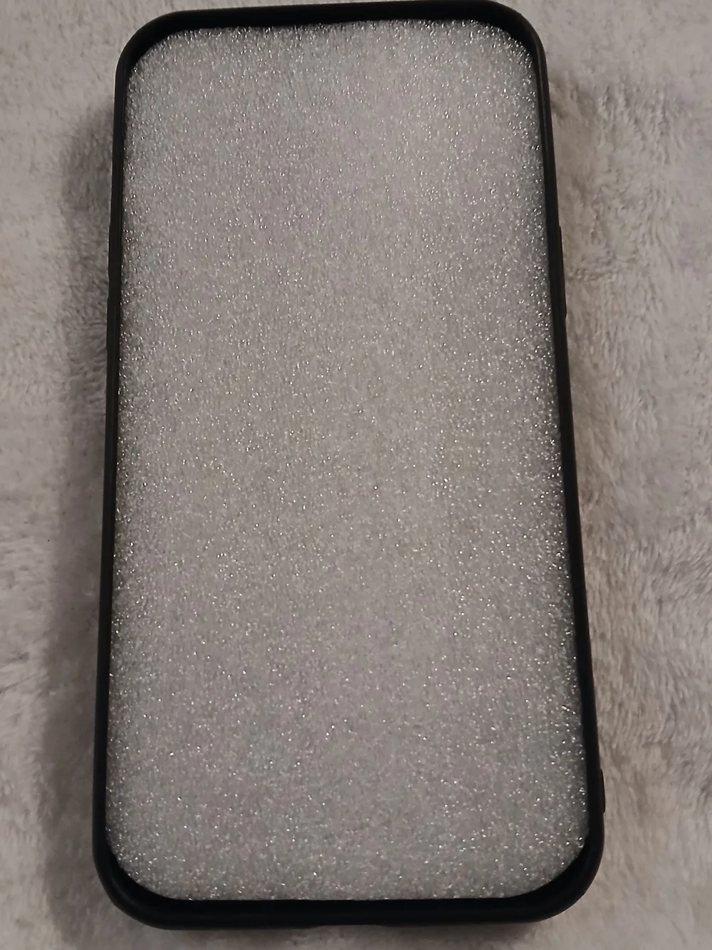 GUESS Black Textured iPhone 12 or 12 Pro Cell Phone Case - Gold Logo - NEW!